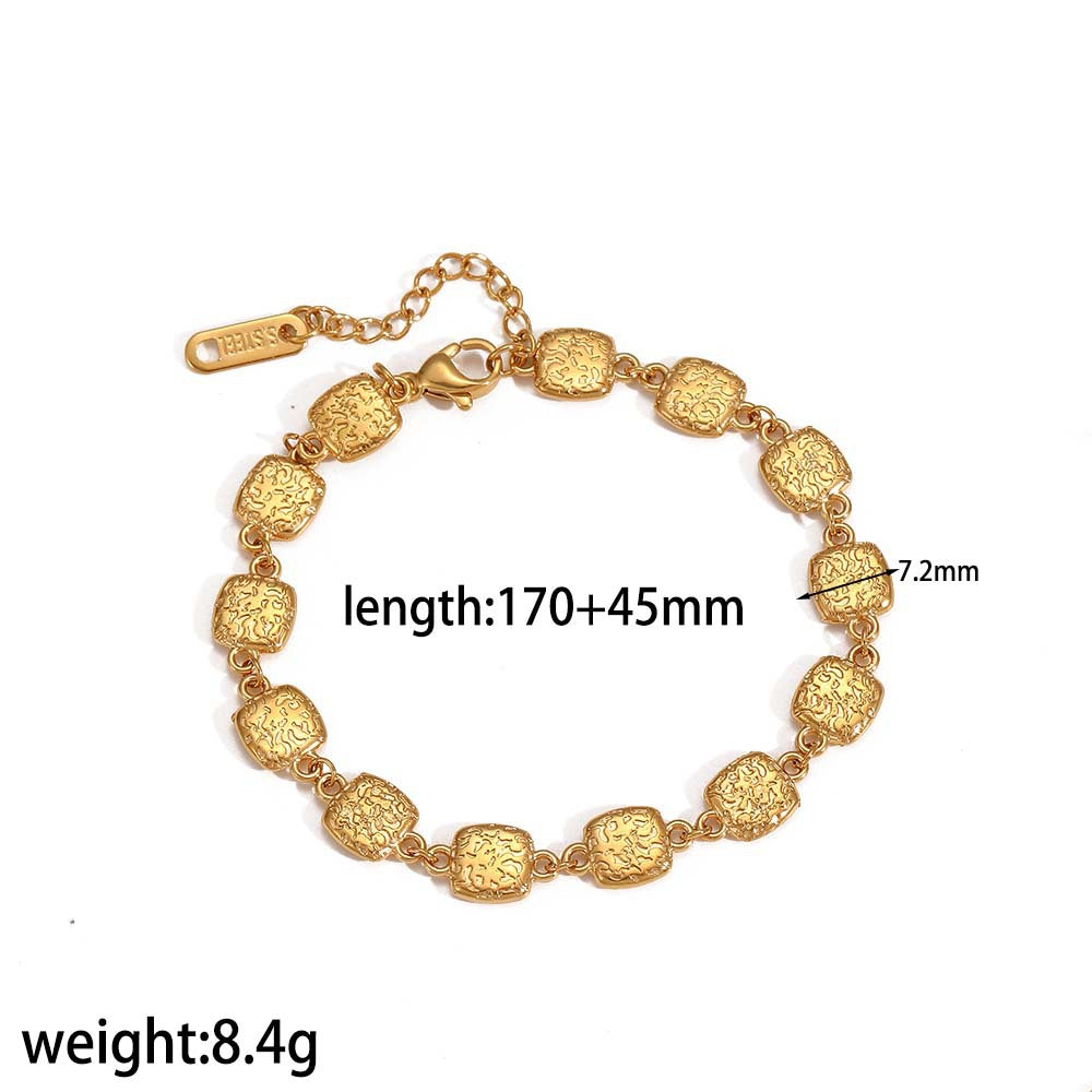 Coin Link Bracelet - Gold