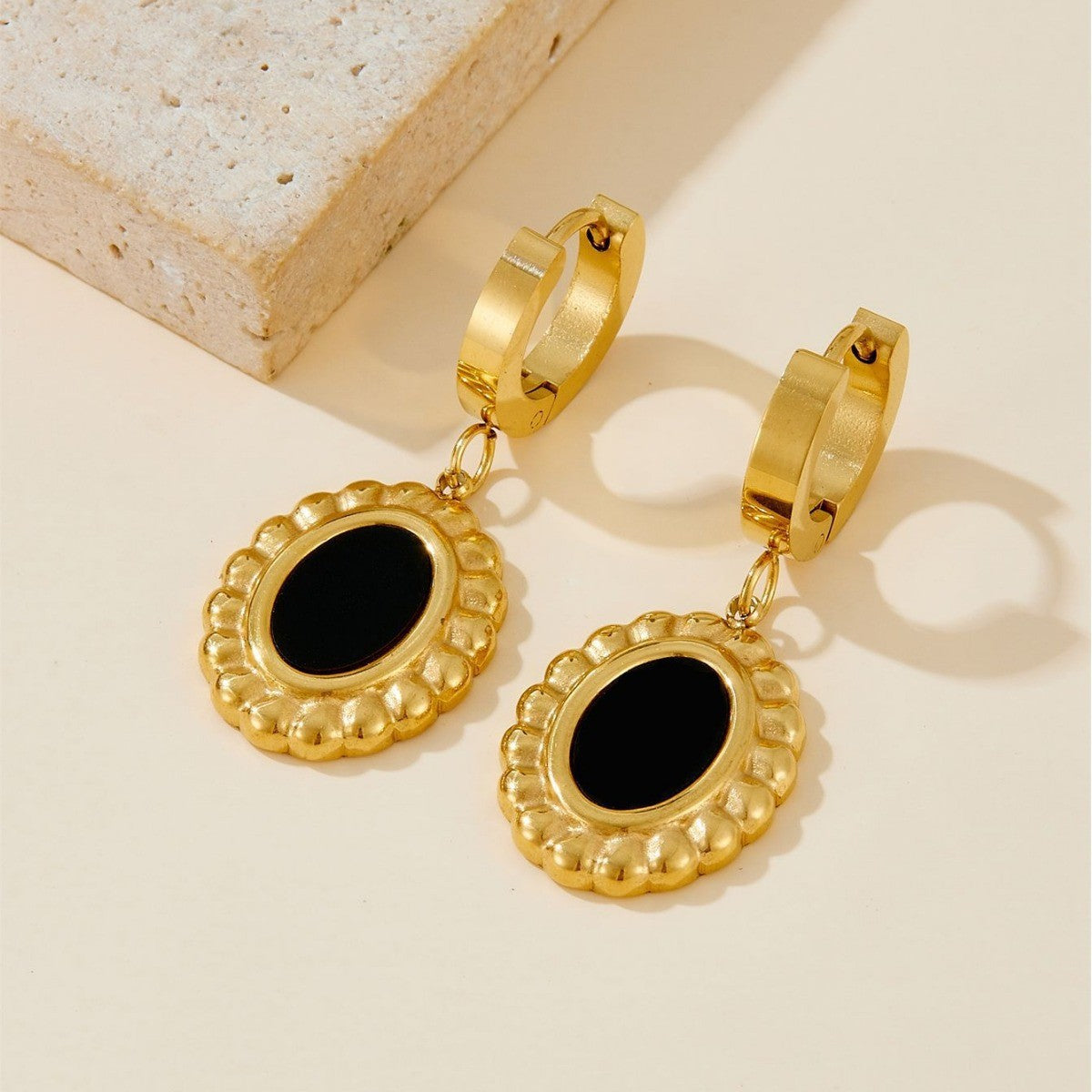 Black Onyx Combo Set – Necklace & Earrings