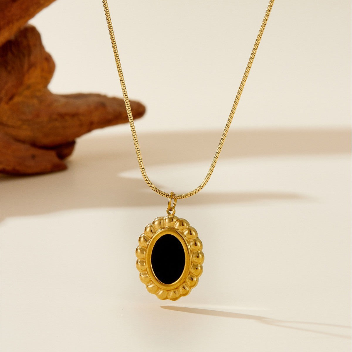 Black Onyx Combo Set – Necklace & Earrings