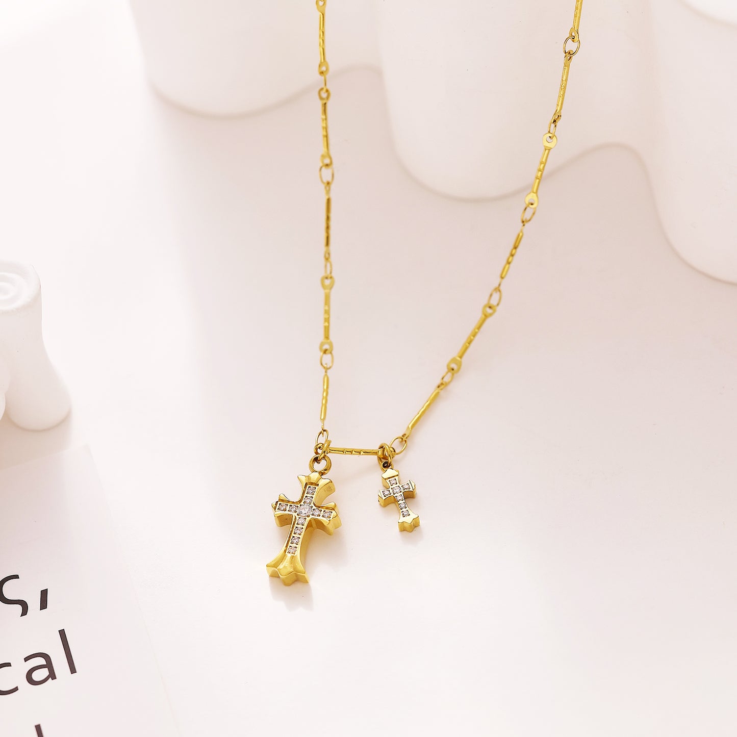 Lumira Cross Chain Necklace