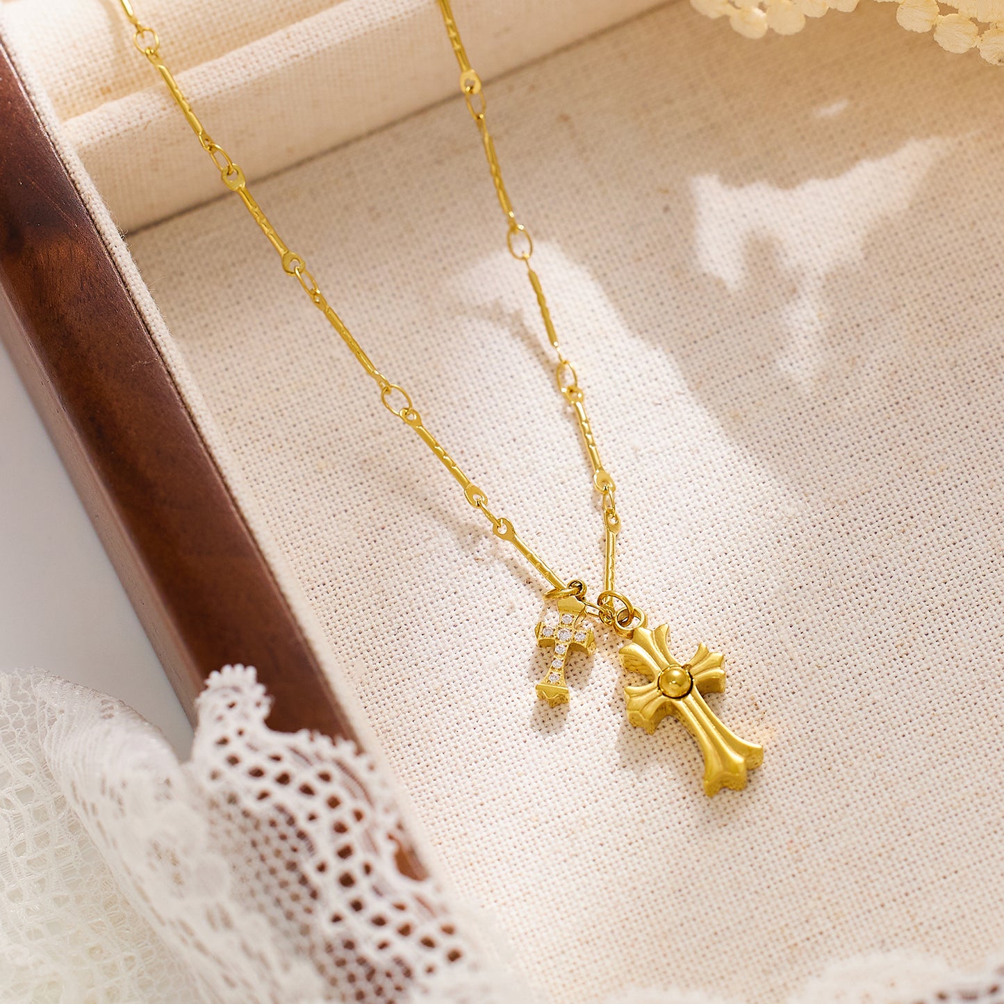 Lumira Cross Chain Necklace