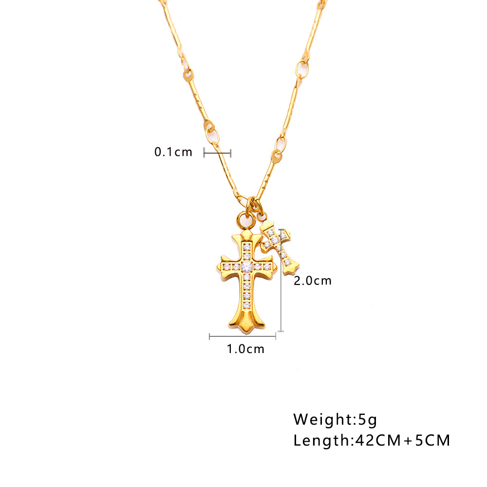 Lumira Cross Chain Necklace