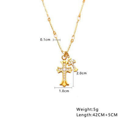Lumira Cross Chain Necklace