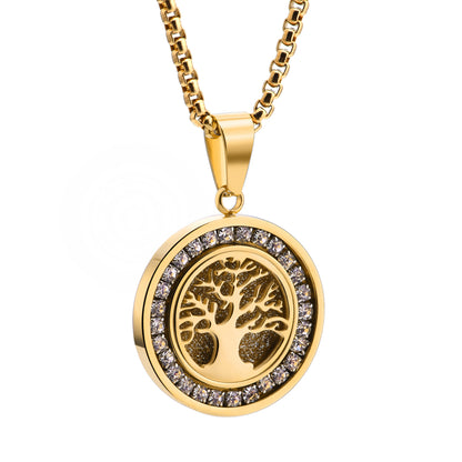 Men’s Tree of Life Gold Pendant Necklace