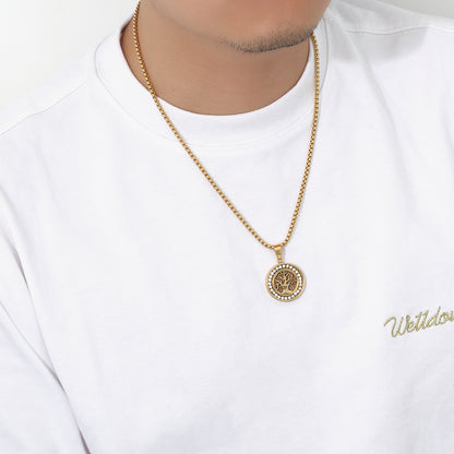 Men’s Tree of Life Gold Pendant Necklace
