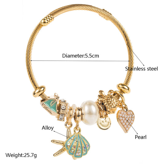 Ocean Charm Bangle