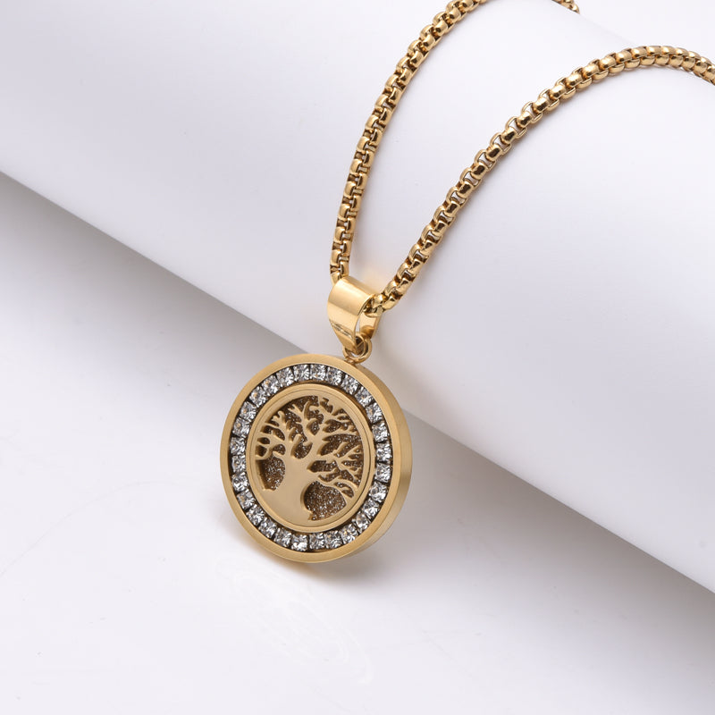 Men’s Tree of Life Gold Pendant Necklace
