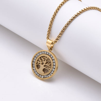 Men’s Tree of Life Gold Pendant Necklace