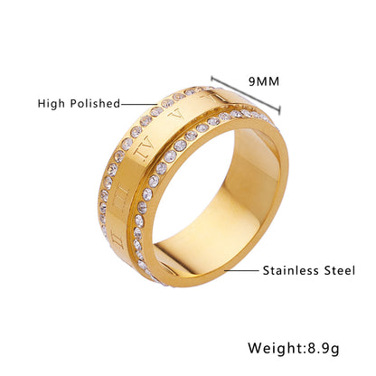 Roman numeral Ring
